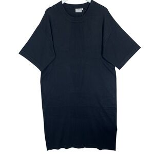 NWT KAFFE short sleeve knit dress  Black size medium